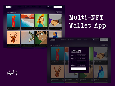 Multi-NFT Wallet App
