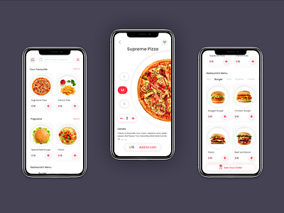 Food Delivery App animation app cook design fastfood figma food graphic design interaction interactiondesign restaurant ui