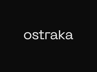 Ostraka - Brand Identity art direction branding clean contemporary design graphic design identity logo minimal modern monotone strong wordmark