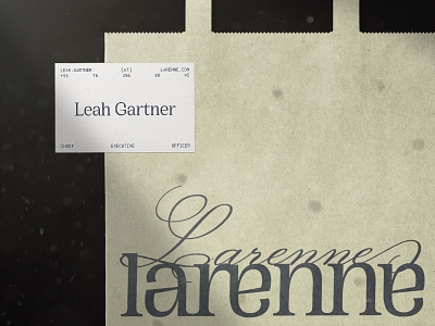 Larenne - Brand Identity apparel art direction branding business card design fashion graphic design identity logo print romantic stationary typography