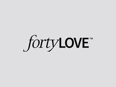 FortyLove - Brand Identity art direction bistro branding clean graphic design identity logo logomark minimal sans serif serif tennis typography wordmark