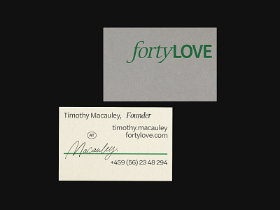 FortyLove - Business cards