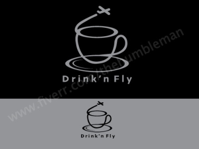 Drink n fly art branding design flat graphic design illustration illustrator logo minimal vector web