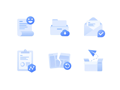 Icon Animation ae animation blue box data download flat gif icon mail message refresh success ui