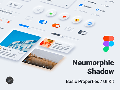 Neumorphic Shadow UI Pack basic button card design figma icon neumorph pack shadow ui ui kit