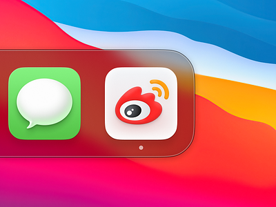 Weibo icon for Big Sur app big sur branding design icon logo macos ui weibo