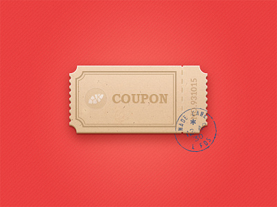 Coupon coupon icon seal ticket