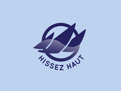 Hissez Haut bleu boat brand branding identity logo logotype sail sea vector
