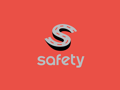 Safety brand branding car flat identity logo logotype road safe travel vector way