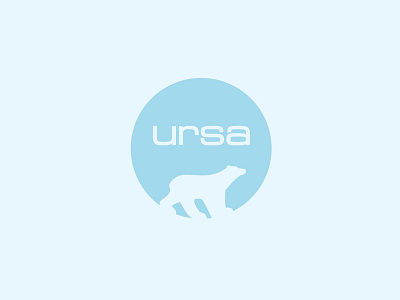 Ursa bear blue brand branding earth flat identity logo logotype nature polar vector