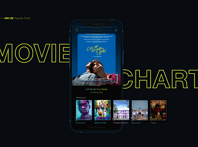 Movie Chart App app application clean color daily ui design design app figma inspiration mobile mobile ui movie movie app popular chart simple ui ui design ux uxui 디자인