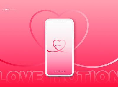 Loading app app design app logo clean color daily ui dating dating app design heart loading loading screen logo love simbol simple ui ui design ux uxui