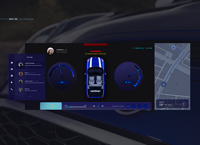 Car interface app blue car car dashboard car interface car ui clean daily ui dashboard ui design ecommerce inspiration interface mini cooper simple ui ux uxui web web design