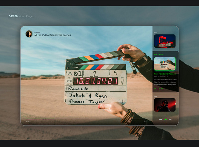 Video Player app application clean daily ui design inspiration interface music video simple stream ui ui design ux uxui video video app video player web web design website