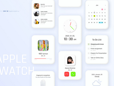 Apple Smart Watch Interface Design