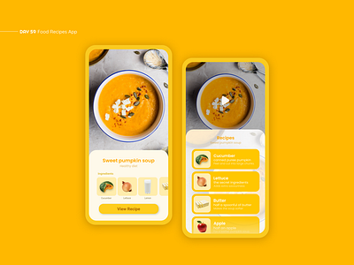 Food Recipes App app app design daily ui design food app food app ui food recipe food recipes interface mobile recipe recipe app ui ui design ux uxui