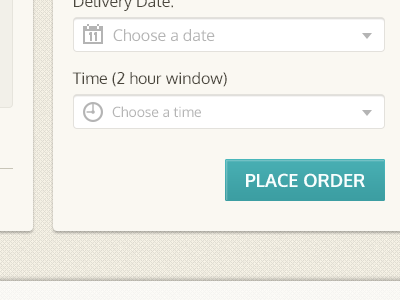 Healthy Delivery Detail pre populated field registration field form user experience design user interface design