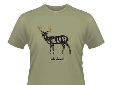 Oh deer tshirt font tshirt