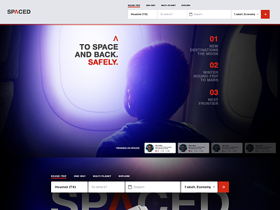 Spaced Challenge 5 challenge design homepage logo logo design space spaced travel