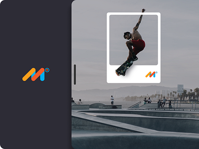 M® Brand app design brand design branding clean creative design dribbble best shot exploration illustration inspiration logo logo design minimal app mockup product skate skateboarding trend 2022 ui ux