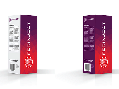 Ferinject Iron Supplement Packaging art direction box boxes brand branding design graphic design package packaging