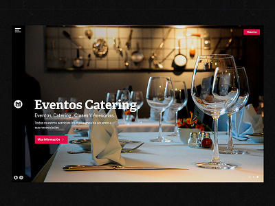 Manifiesto - slide home black chef design elegant food manifiesto responsive restaurant web