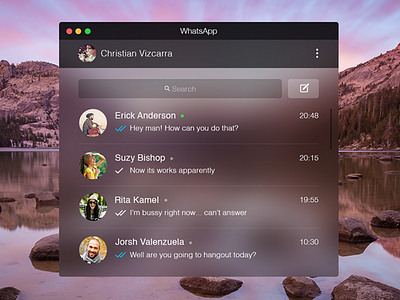 WhatsApp for OS X Yosemite - Home