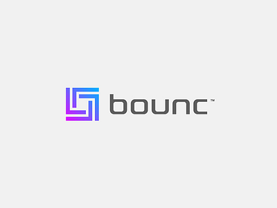 Bounc - Branding app business card door interface logo design logobrand logotipo marca stationery technology ui ux