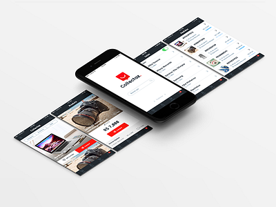 Collectaz - App design brasil ecommerce ios red sketch startup ui ux