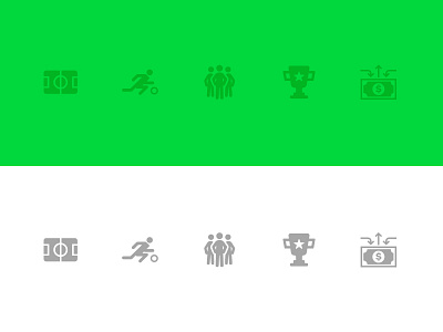 Icones - SocietyFC app design experience graphic green icones illustration interface soccer user visual