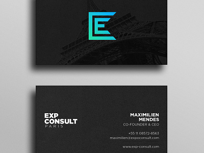 ExpConsult - Business Card agency branding business card card design visual