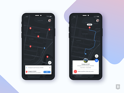 Search Events Screen - App for iPhone X car map concep events interface ios iphonex ui user experience user interface ux visual