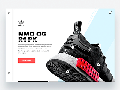 Adidas Microsite Concept - Daily UI Challenge 1/365
