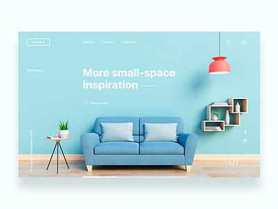Landing page for design company  - Daily UI Challenge 11/365