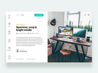 Reserve studio design in house - Daily UI Challenge 20/365 airbnb booking interaction design ixda landing page travel ui ui design user experience user interface ux ux design