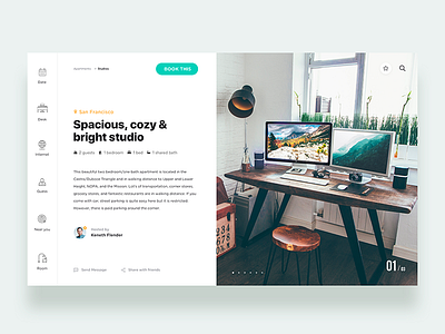 Reserve studio design in house - Daily UI Challenge 20/365