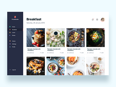 Foodtrade Food Recipes Online Daily Ui Challenge 27 365 By Christian Vizcarra On Dribbble