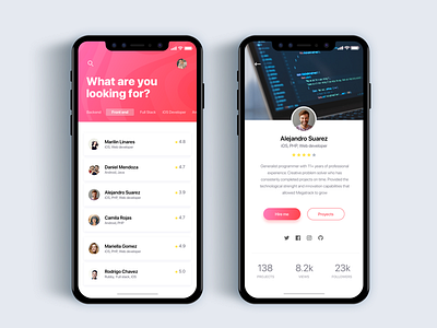 Discovery programmers app - Daily UI Challenge 43/365