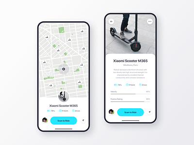 Scooter App Concept blue button cards clean filters google map map card maping maps scooter scooters scooters ux sketch tracking ui uidesign uiux ux uxdesign