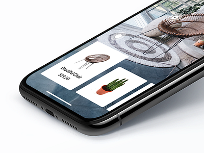 Furniture Ecommerce App Concept app card design cards cards ui clean fullscreen furniture interaction interface invision studio ios iphonex simple ui ui design unsplash user experience user interface ux ux design