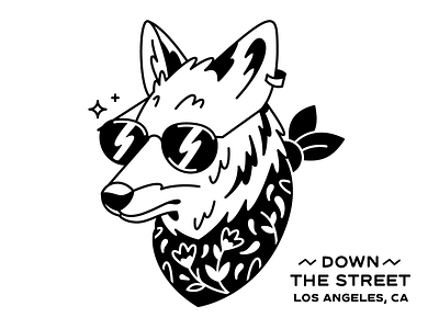 LA Locals: Coyote character character design down the street down the street designs drawing dts illustration la los angeles