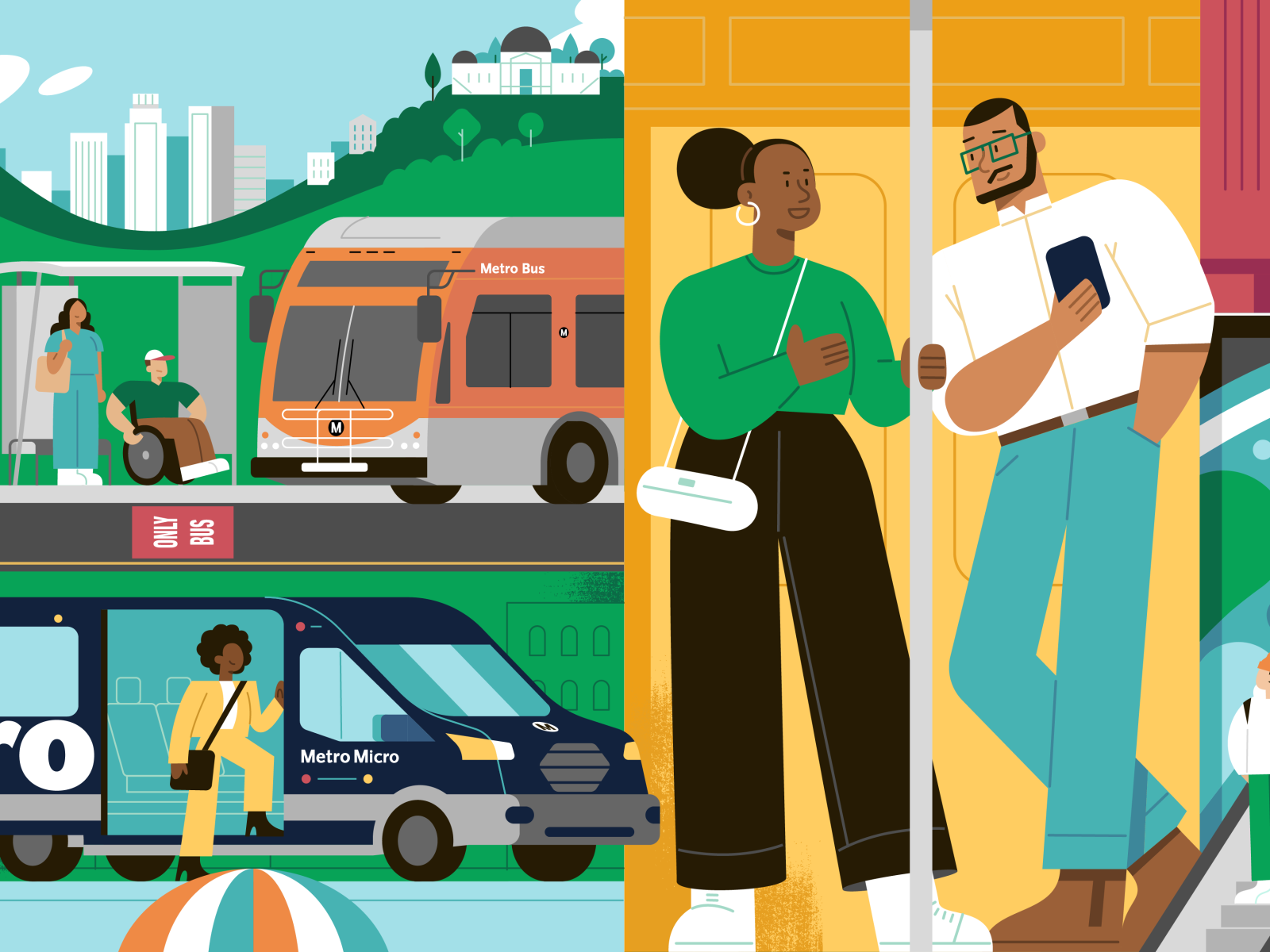 LA Metro: Better Transit by Down the Street on Dribbble