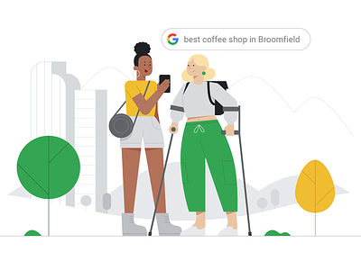 Google Ads: Illustrations animation brand branding character character design color composition down the street down the street designs dts dts designs google illustration illustrations layout