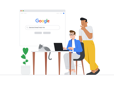 Google Ads: Banana Bread animation brand branding character character design characters color design down the street down the street designs dts dts designs google illustration