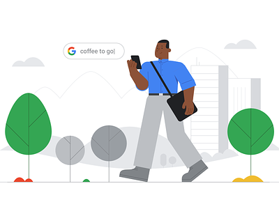 Google Ads: Search animation character character design color design down the street down the street designs dts dts designs google illustration people