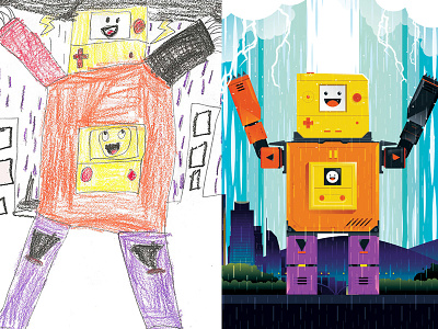 The Monster Project animation gameboy illustration monster robot the monster project transform video game