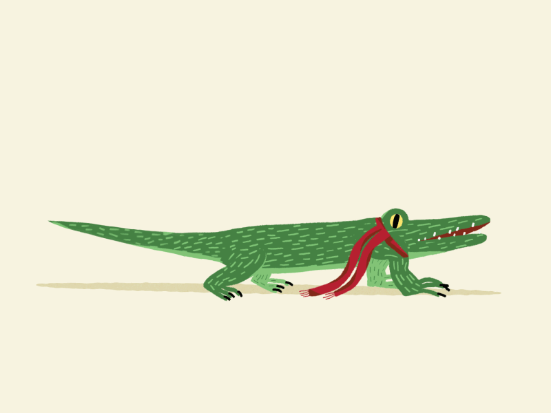 Twerkadile animation crocodile dance dancing illustration loop