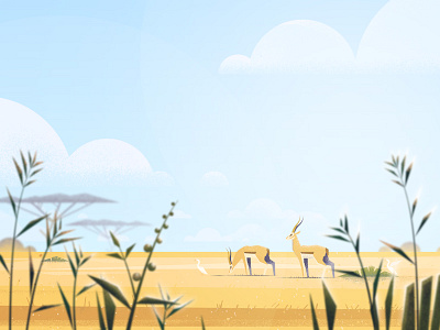 Grasslands africa down the street designs grasslands illustration plains styleframe