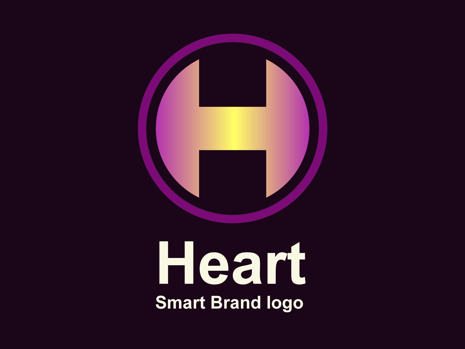 Heart animation branding design illustration logo vector
