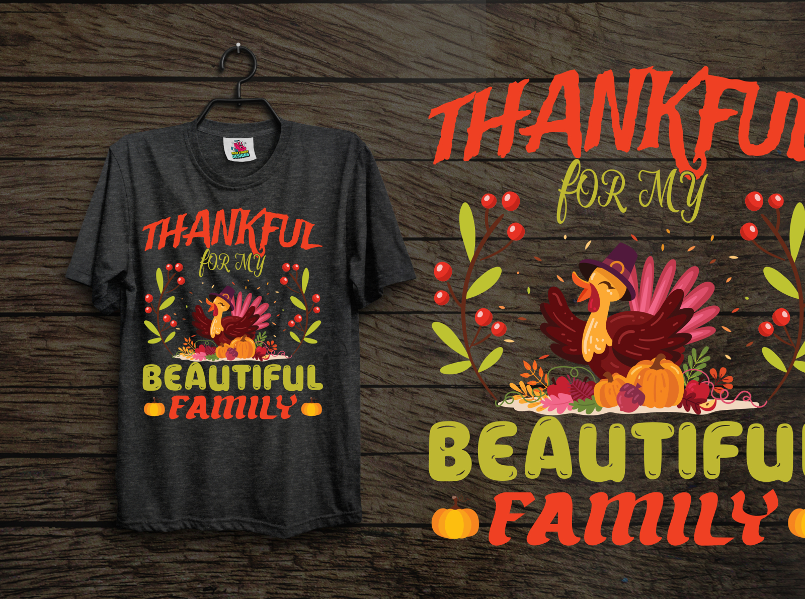 THANK GIVING T-SHIRT DESIGN by Md.Anamul Kabir Bhuiyan, CF-ID: #1492409 ...